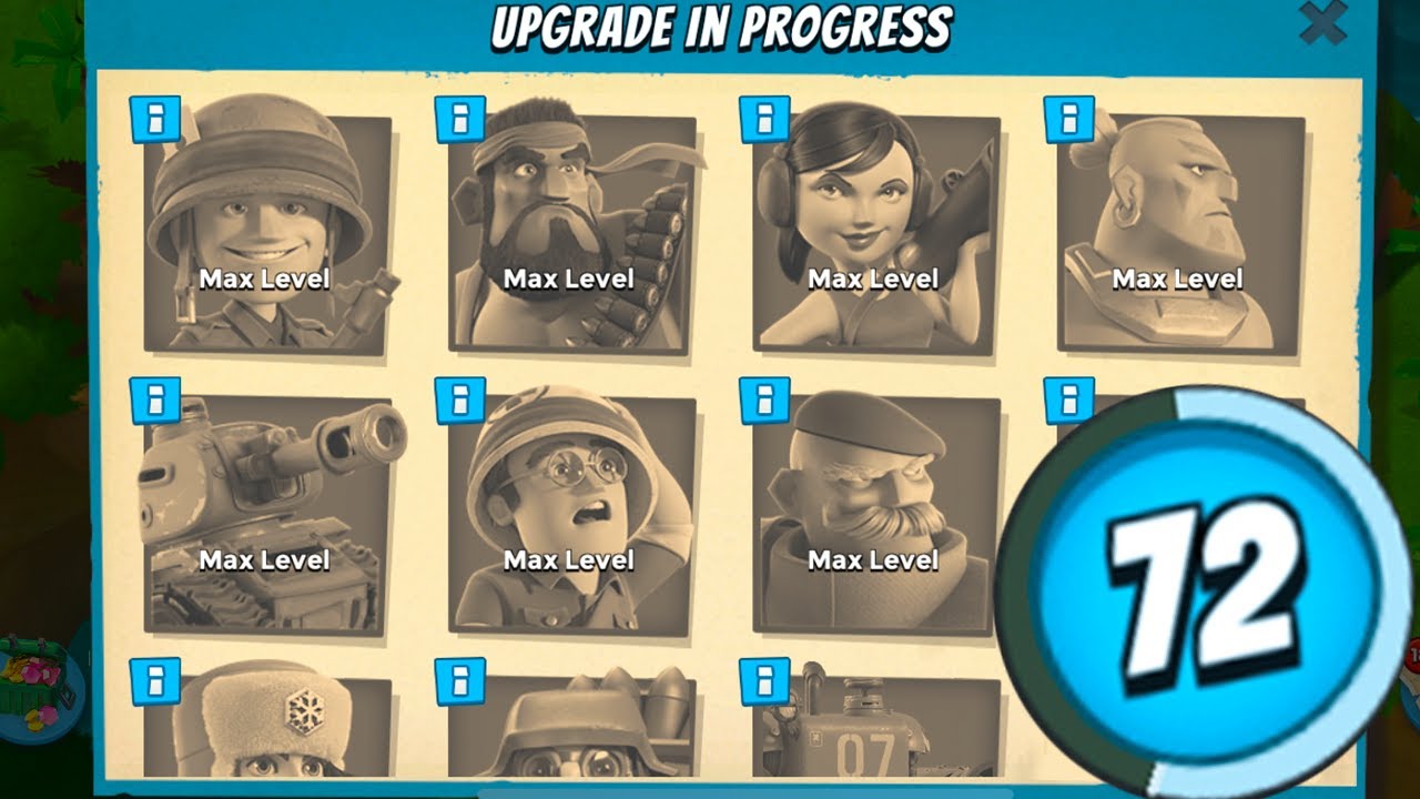 I finally maxed all my Boom Beach troops at HQ 25!