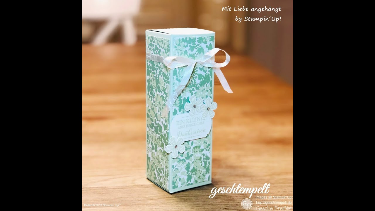 Große, rechteckige Verpackung - mit Liebe Angehäng - eine Anleitung mit den Produkten von Stampin´Up