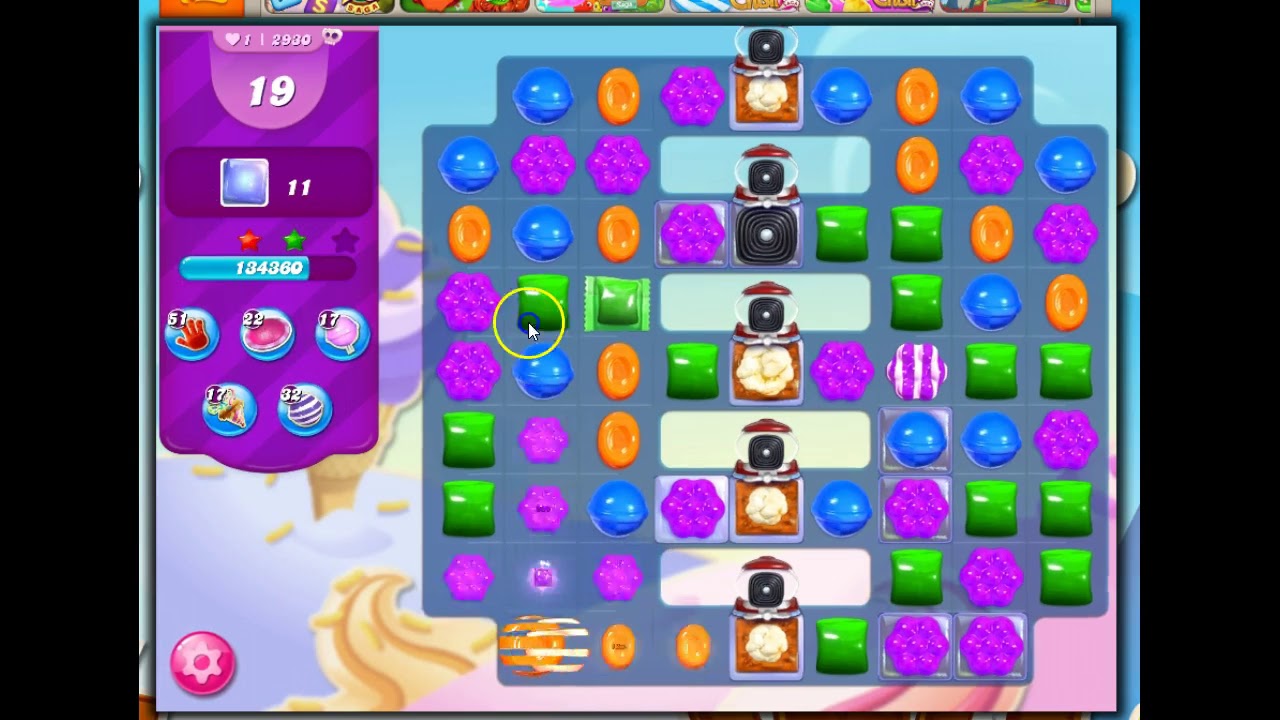 Candy Crush Level 2930 Talkthrough, 38 Moves 0 Boosters