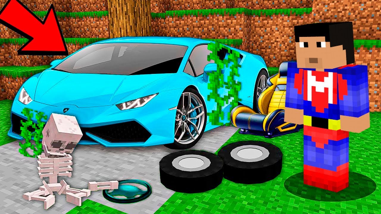 ENCONTRÉ UN DEPORTIVO ABANDONADO Y LO ARREGLÉ EN MINECRAFT TROLL 😱🔧