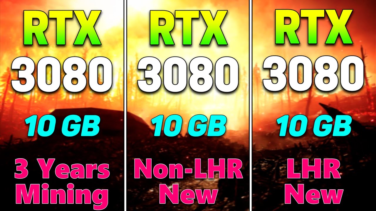 3 Years Mining vs Non-LHR vs LHR GPU | RTX 3080 10GB | Is There Any Difference?
