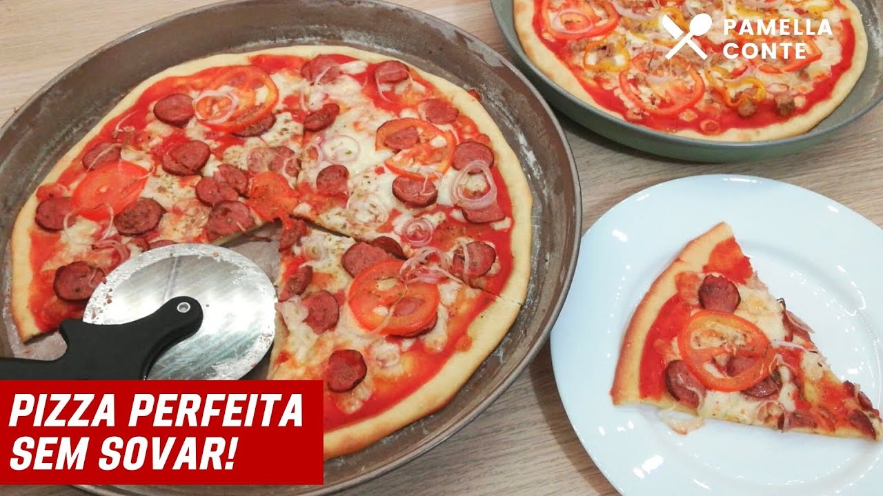 PIZZA PERFEITA SEM SOVAR! Receita fácil e deliciosa