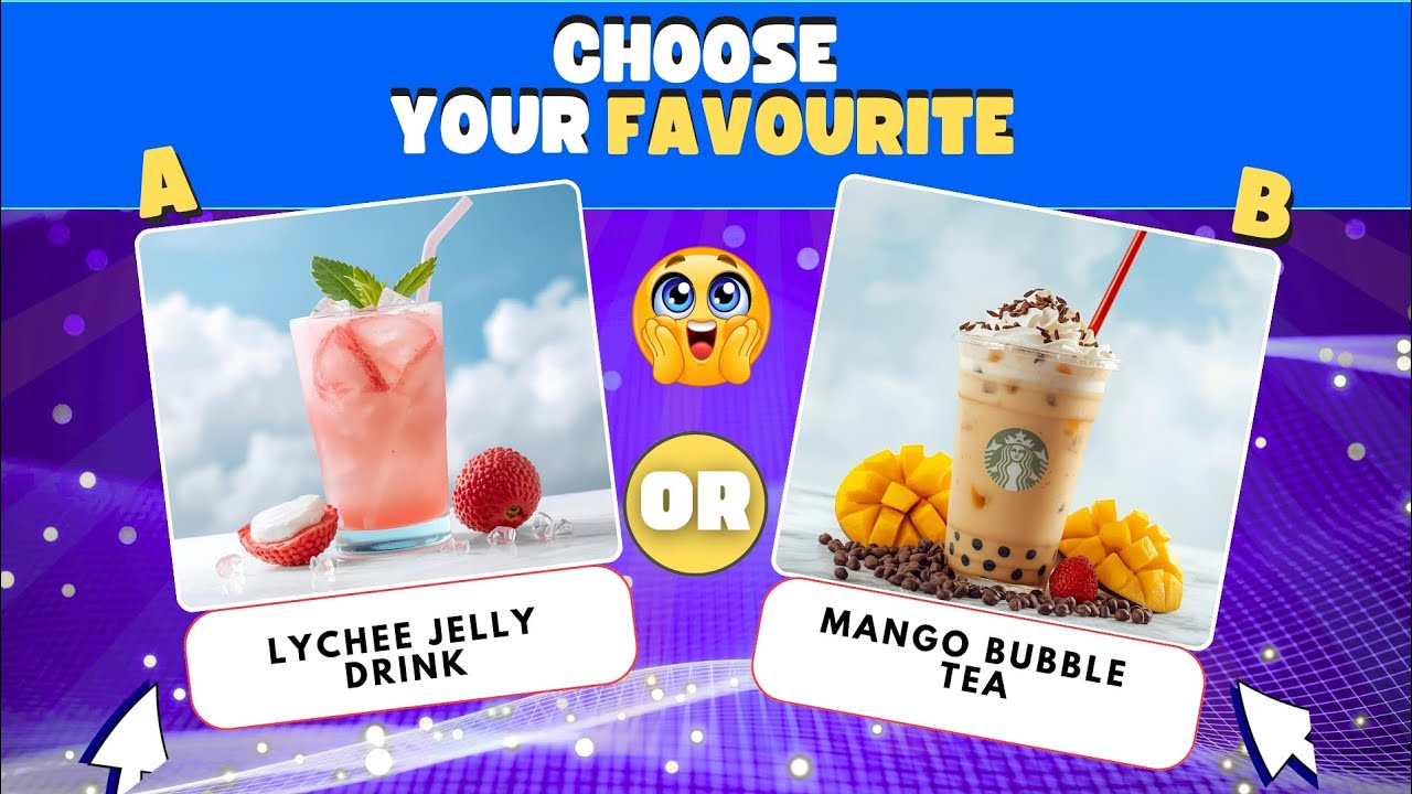 Delicious Would You Rather 🍇🥯 Fruits & Drinks Challenge | Fun Quiz for All