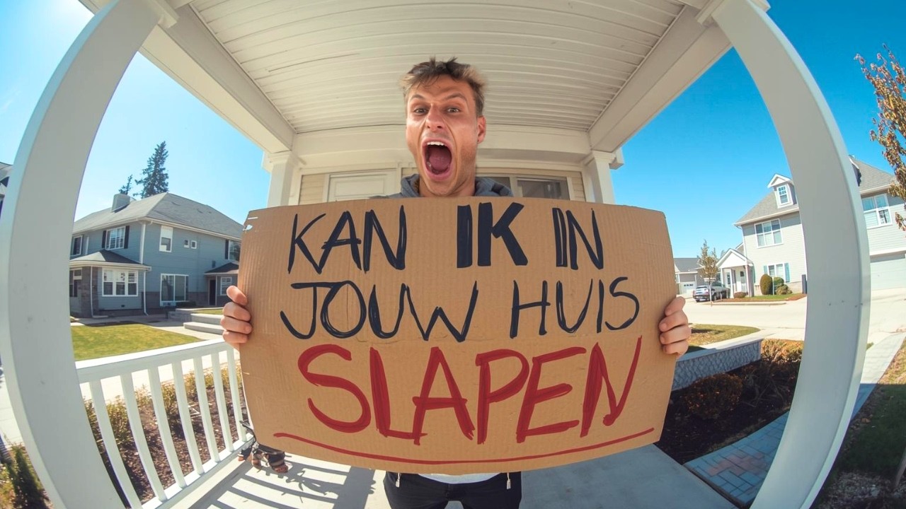 IK PROBEER BIJ RANDOM MENSEN TE SLAPEN... — Overleven Op De Goedheid Van De Mens - (4/7)