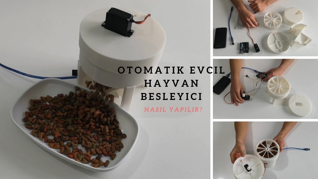 Otomatik Evcil Hayvan Besleyici Automatic Pet Feeder Nasıl Yapılır