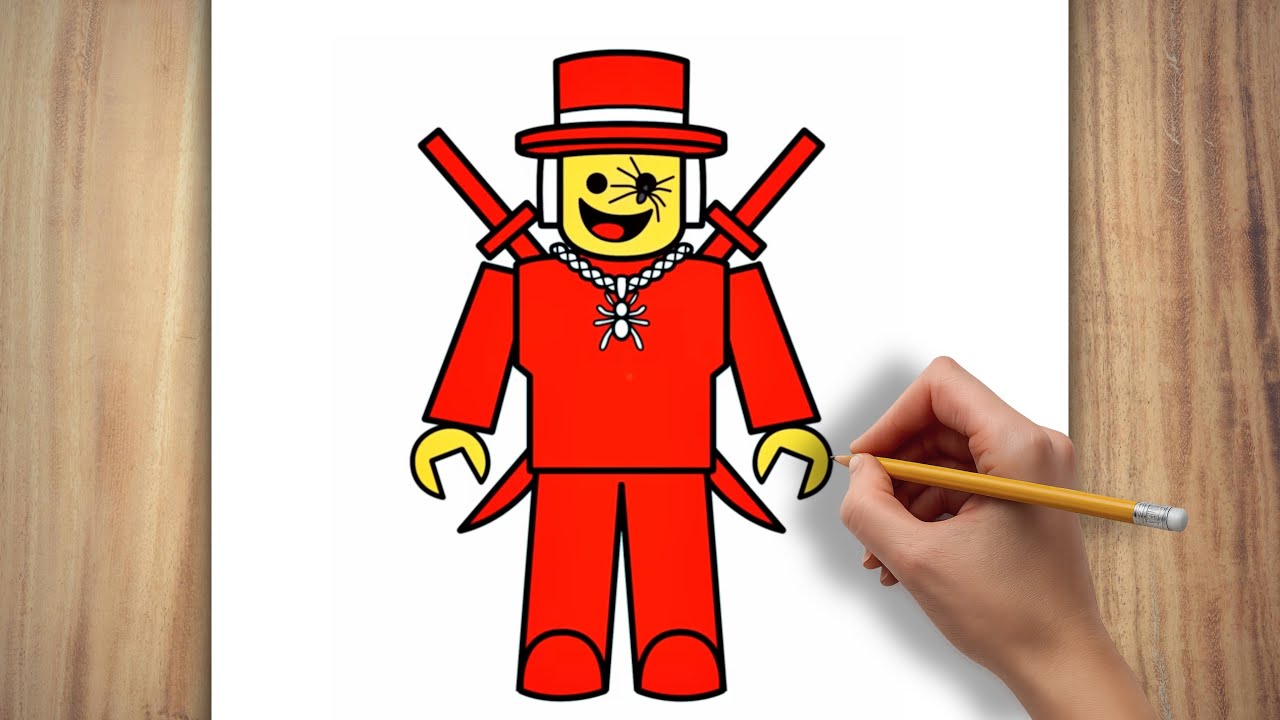 Как нарисовать Сэмми — Украсть мозголома — Roblox