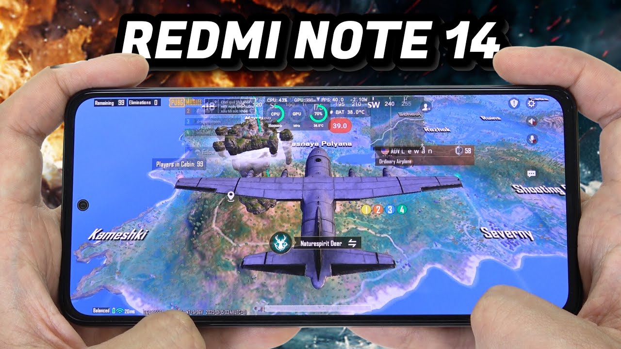 Redmi Note 14 test game PUBG Mobile | Helio G99 Ultra