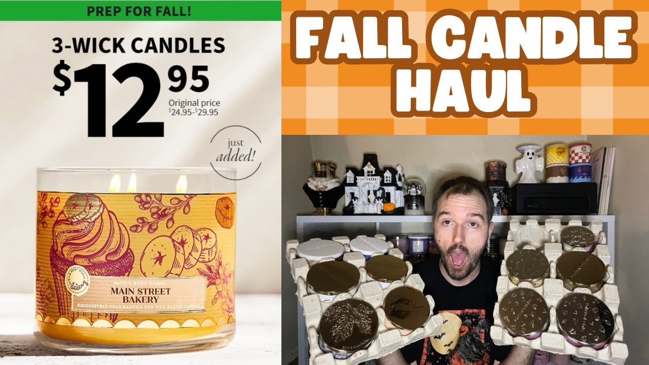 Bath & Body Works $12.95 Candle Sale Haul | Fall Candle Haul 🍁