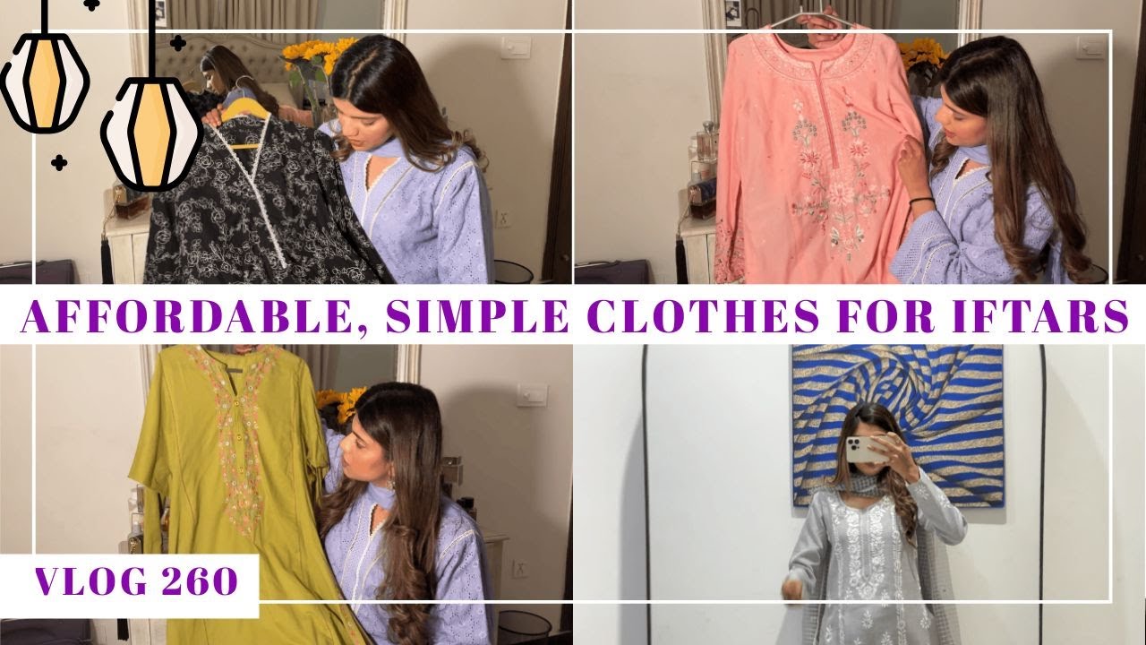 HOW TO DESIGN SIMPLE YET AFFORDABLE CLOTHES - RAMZAN CLOTHES SPECIAL - Vlog 260