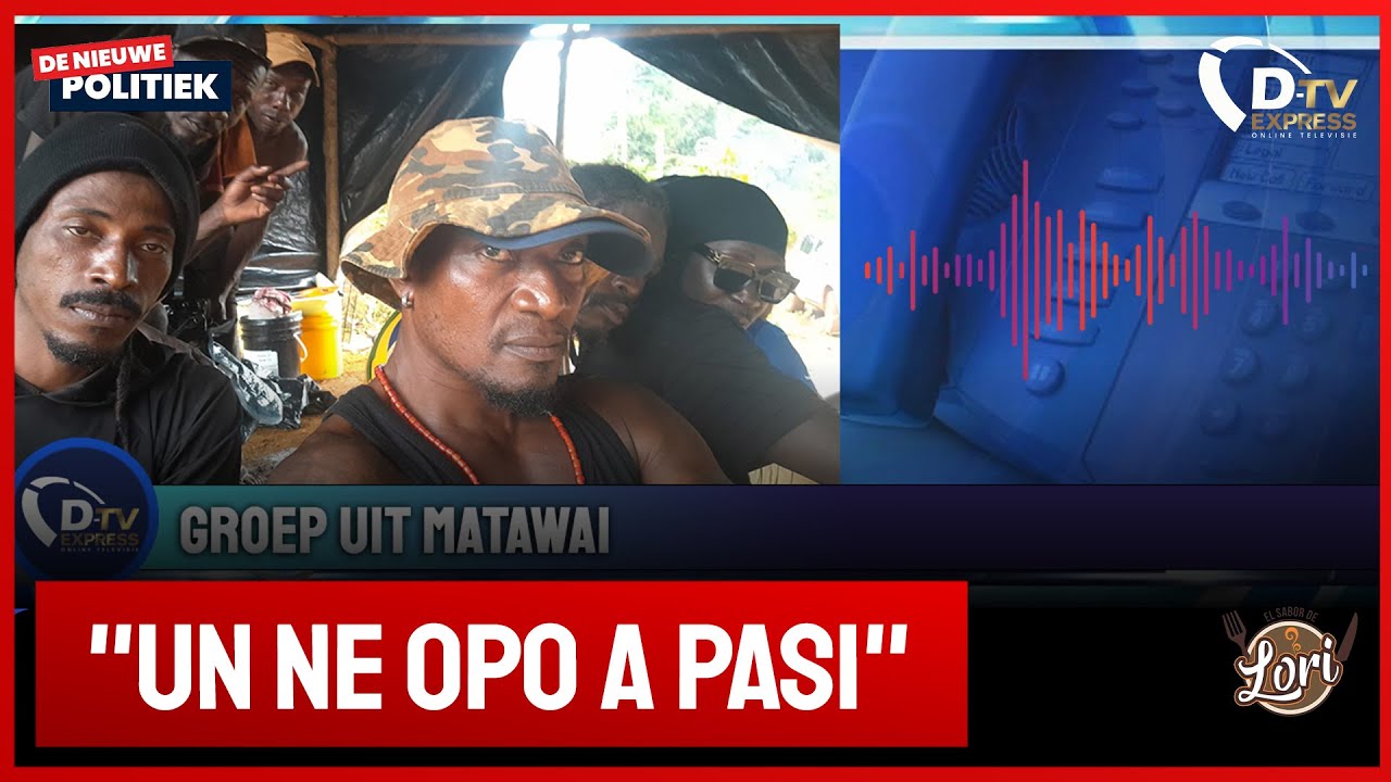 🚀 De Nieuwe Politiek LIVE • onrust in Matawai gebied. Weg gebarricadeerd (Suriname)
