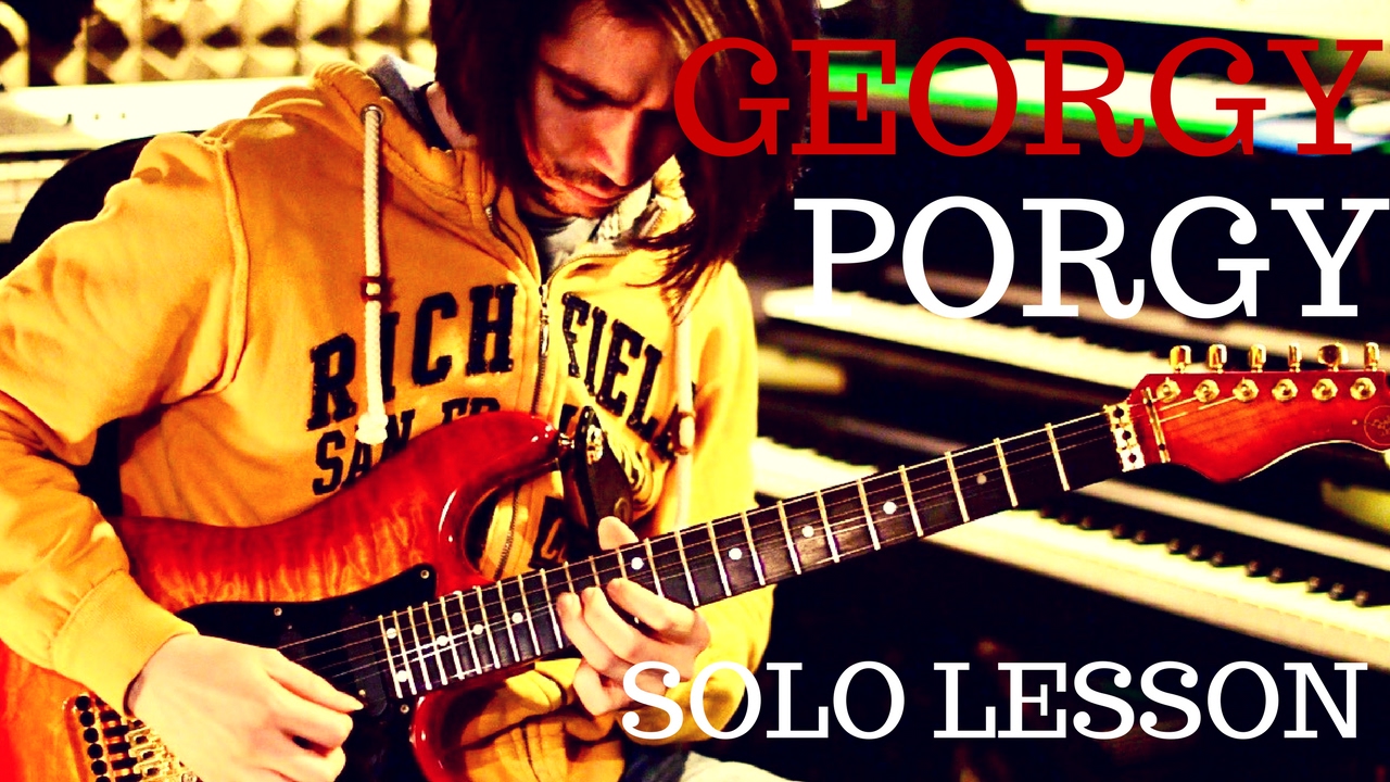 Georgy Porgy Live 1990 - Toto - Guitar Solo Lesson by Gioele Vio