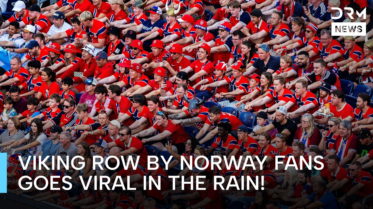 Norway Fans IGNITE the Viral &ldquo;Viking Row&rdquo; in Heavy Rain Before Senegal Clash | World Cup 2026 | AD1Z