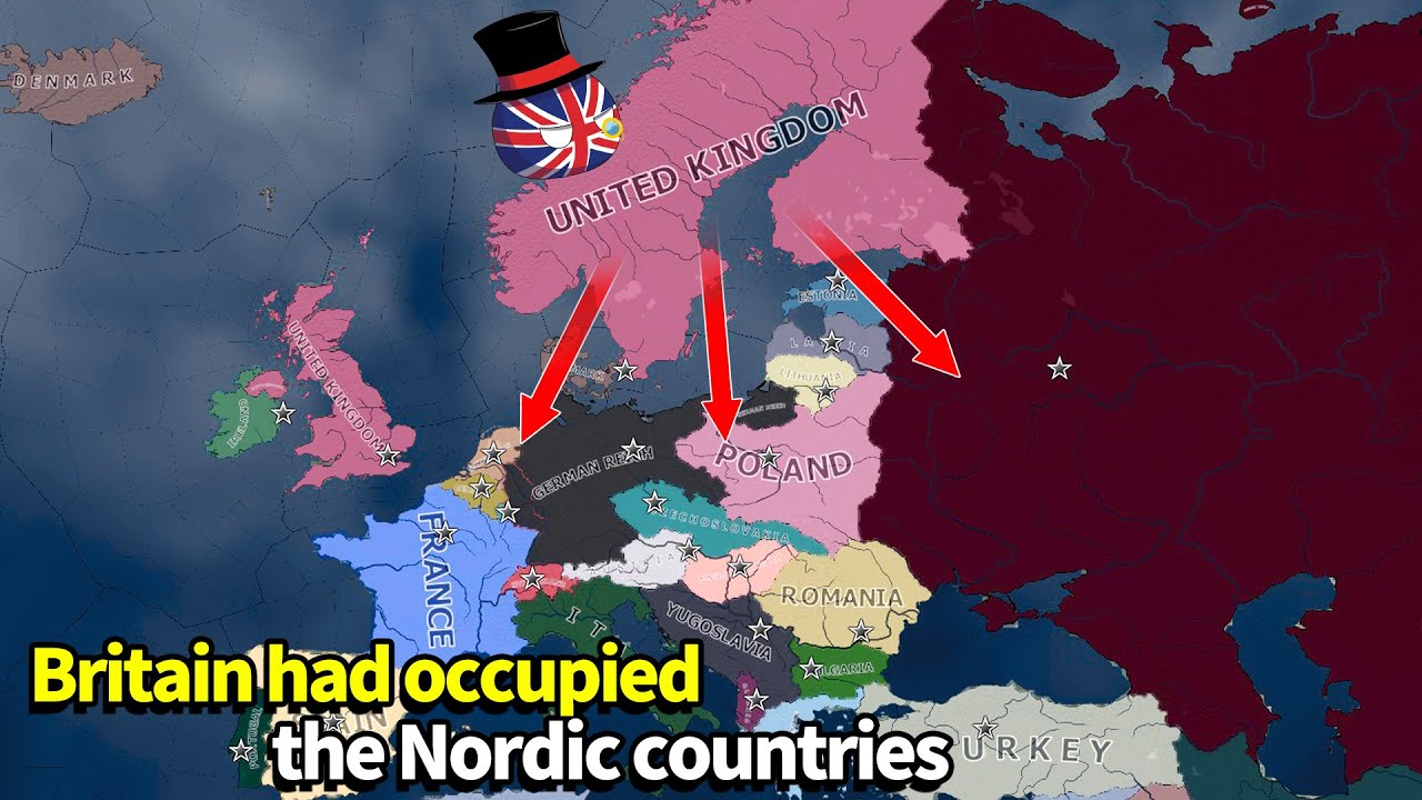What if Britain had occupied the Nordic Countries-HOI4 Timelapse