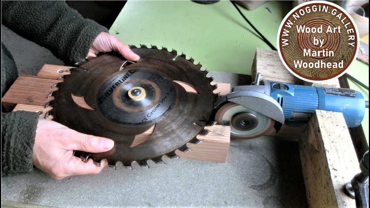 HOW TO SHARPEN CIRCULAR SAW BLADES, SIMPLE JIG.