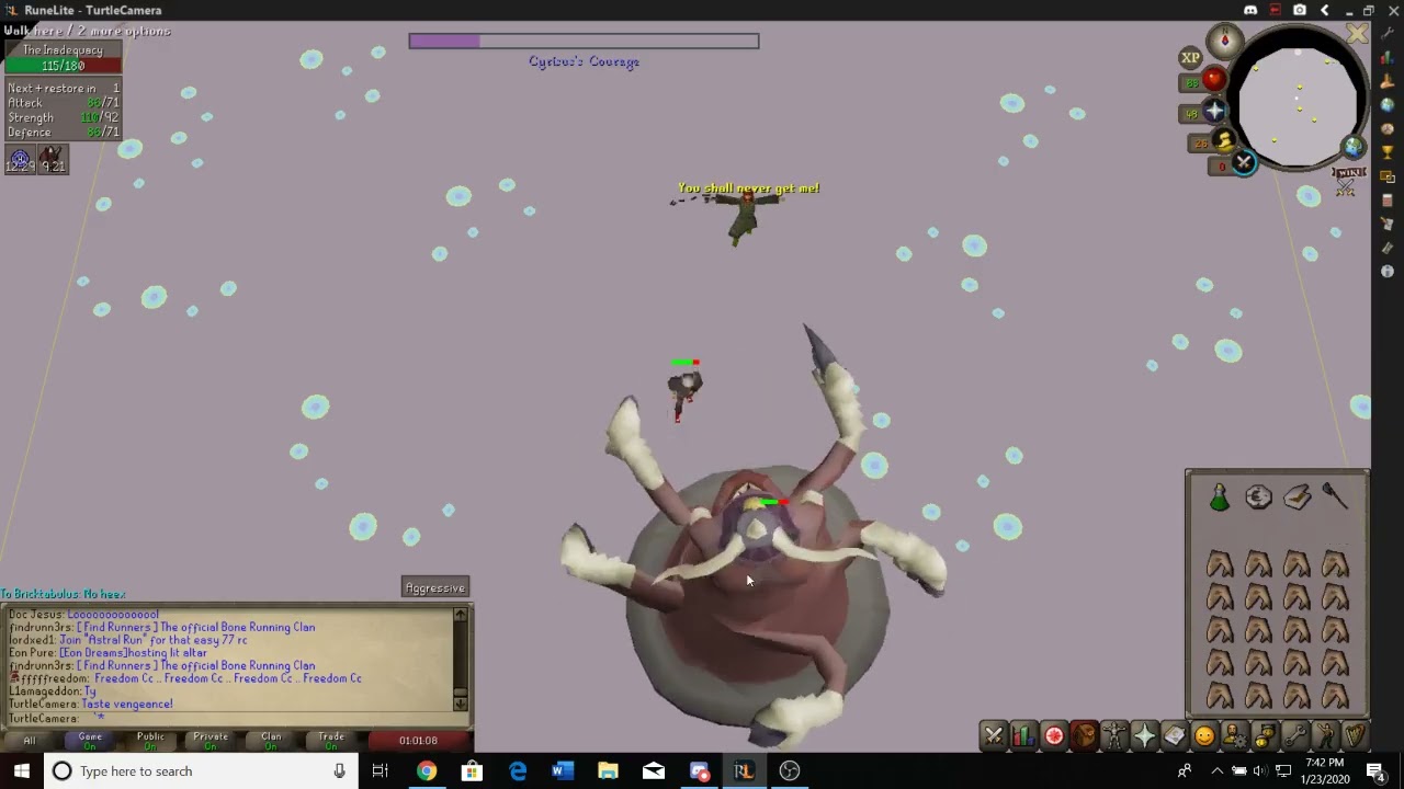Old School RuneScape Gameplay: Dream Mentor Boss Fight