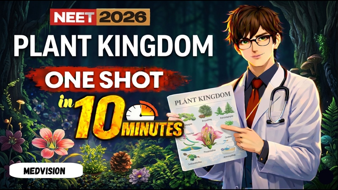Plants Kingdom || One Shot  | Complete NCERT Revision in 10 Minutes |  NEET 2026