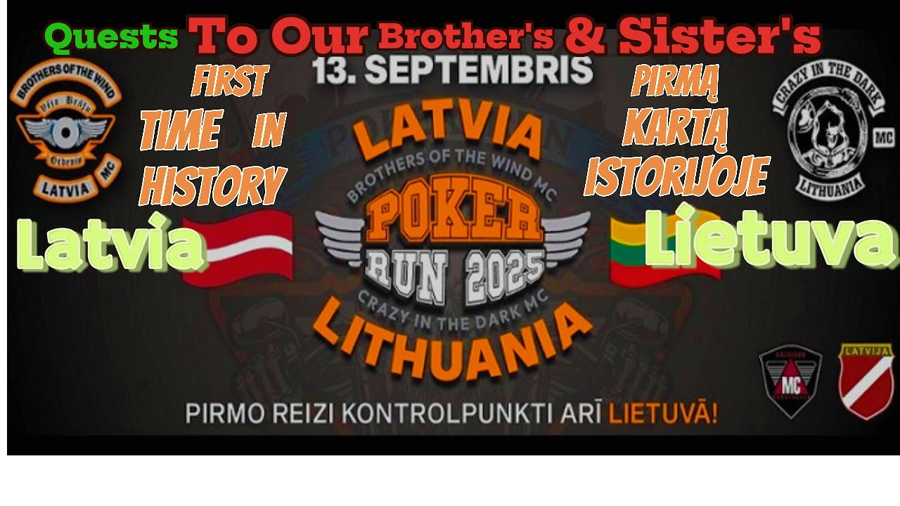 First "Poker Run 2025" Latvia & Lithuania