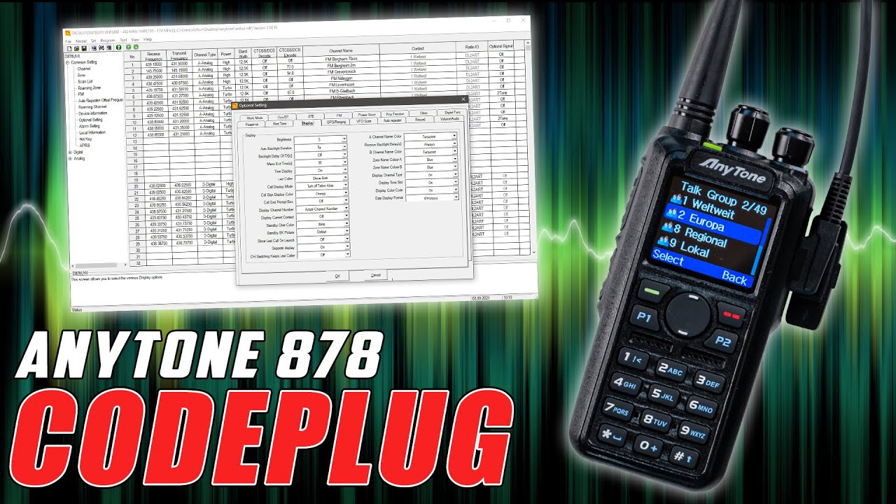 Anytone D878UV II PLUS 📱 DMR Codeplug in CPS Software erstellen #02