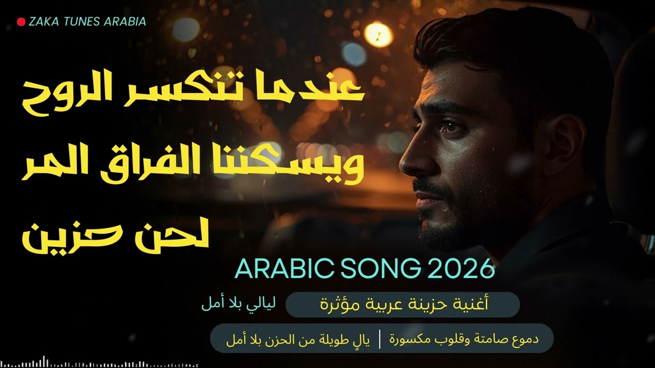 دموع القلب الحزين عندما تنكسر الروح ويسكننا الفراق المر لحن حزين… ليالي بلا أمل | Arabic Sad Song