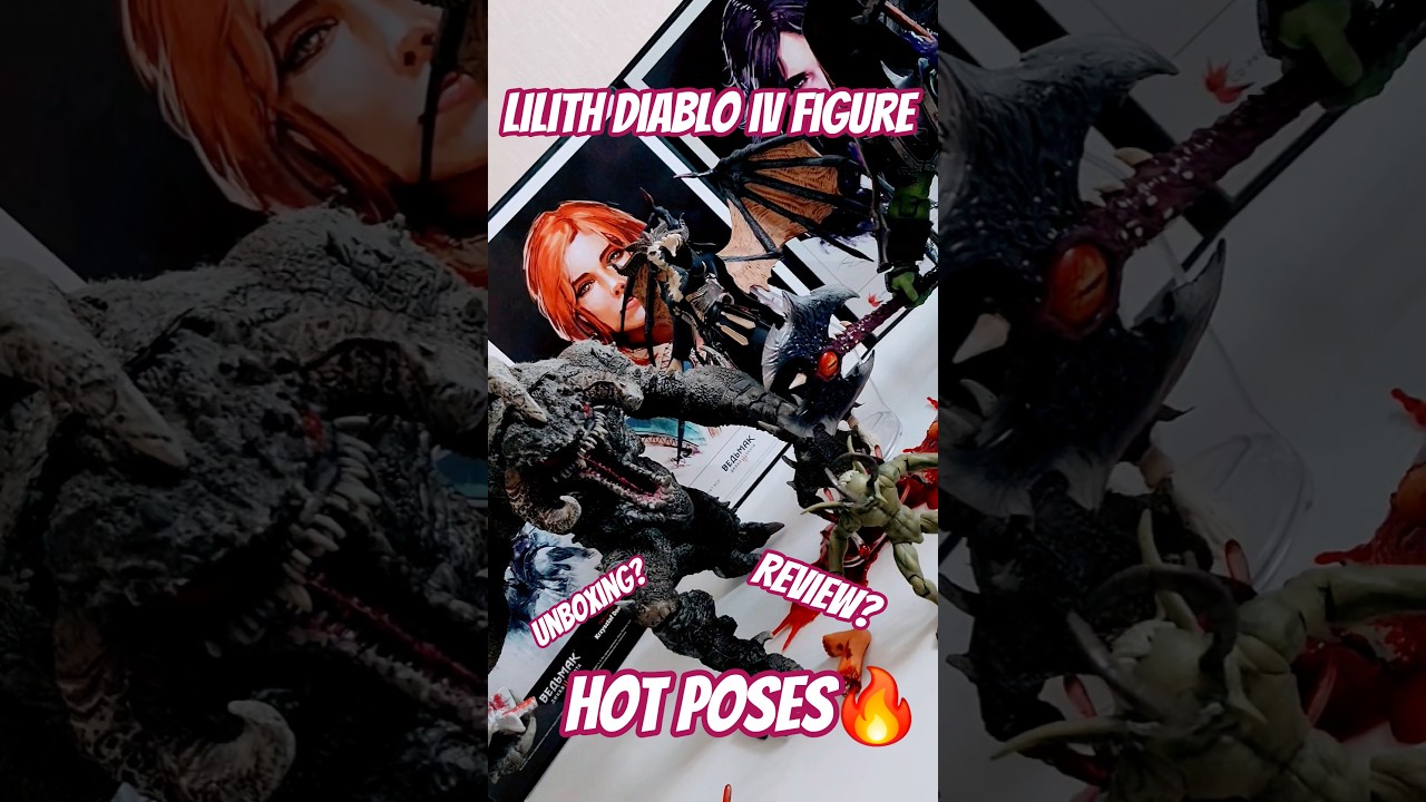 Lilith Diablo IV mcfarlane toys elite edition. unboxing, comments, and poses