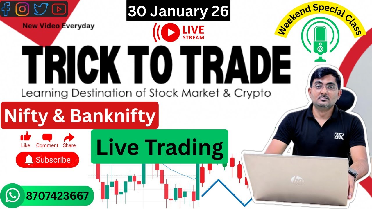 30 January 26 LIVE TRADING BANKNIFTY NIFTY and SENSEX OPTIONS  