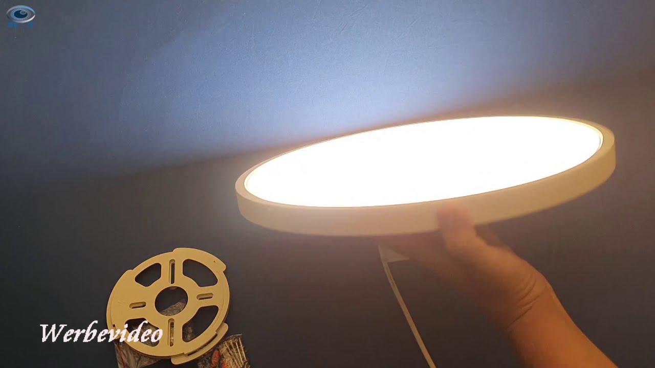 Produkttest Taloya LED Flush Deckenleuchte Neutralwei&szlig; in Rund  ( Wei&szlig; 36w )