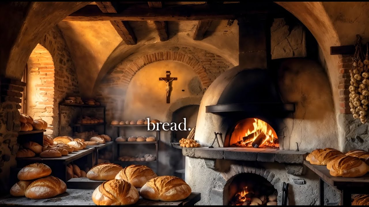 The Bread of Life 🍞 Sacred Hearth Bakery Ambience with Fireplace