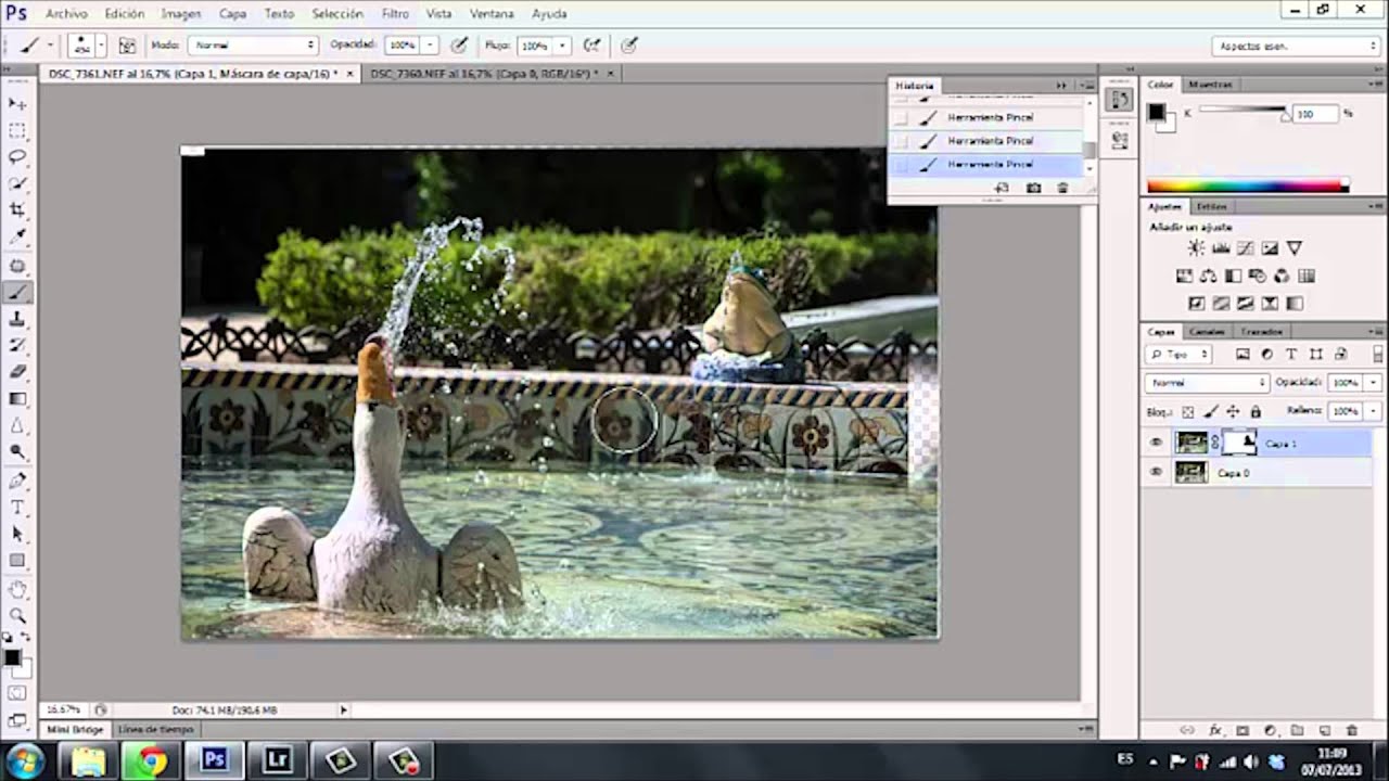 ORIGO Alinear dos capas en Photoshop