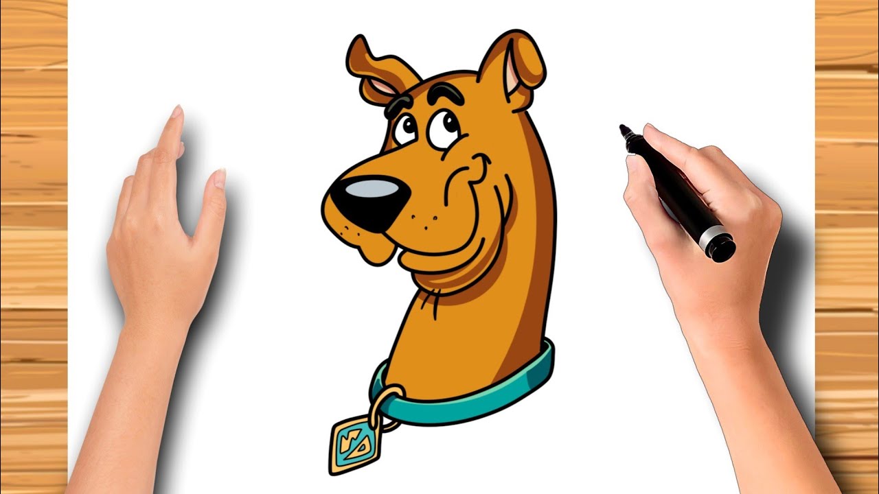 como desenhar o SCOOBY-DOO - cómo dibujar SCOOBY-DOO - How to draw SCOOBY-DOO