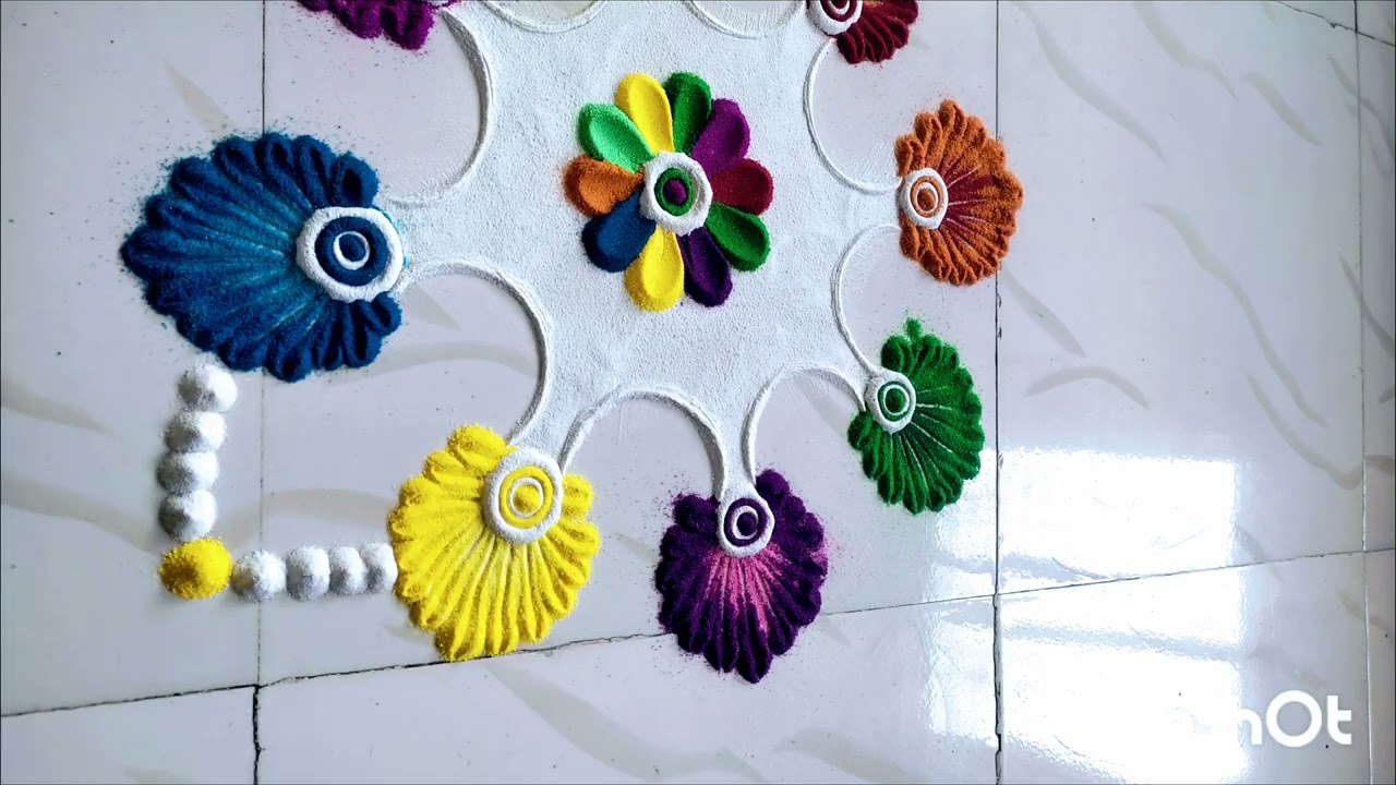 Special rangoli#simple shaadi rangoli#rangoli