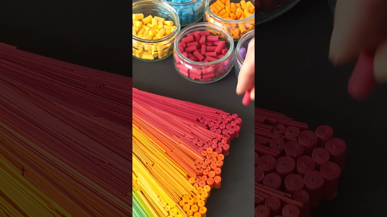 Quilling: hundreds of circles... my paper art practice