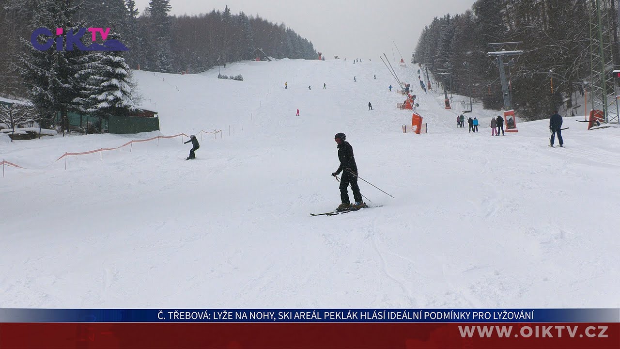 Česká Třebová: Lyže na nohy, Ski areál Peklák hlásí ideální podmínky pro lyžování