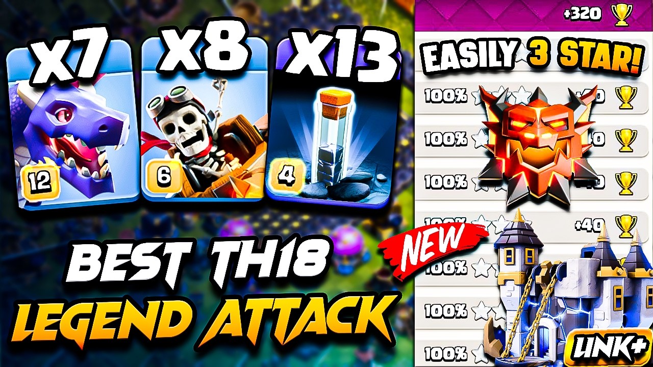 TH18 DRAGON & DRAGON RIDER Attack With TOTEM Town Hall 18 | Best TH18 Attack Strategy Clash of Clans