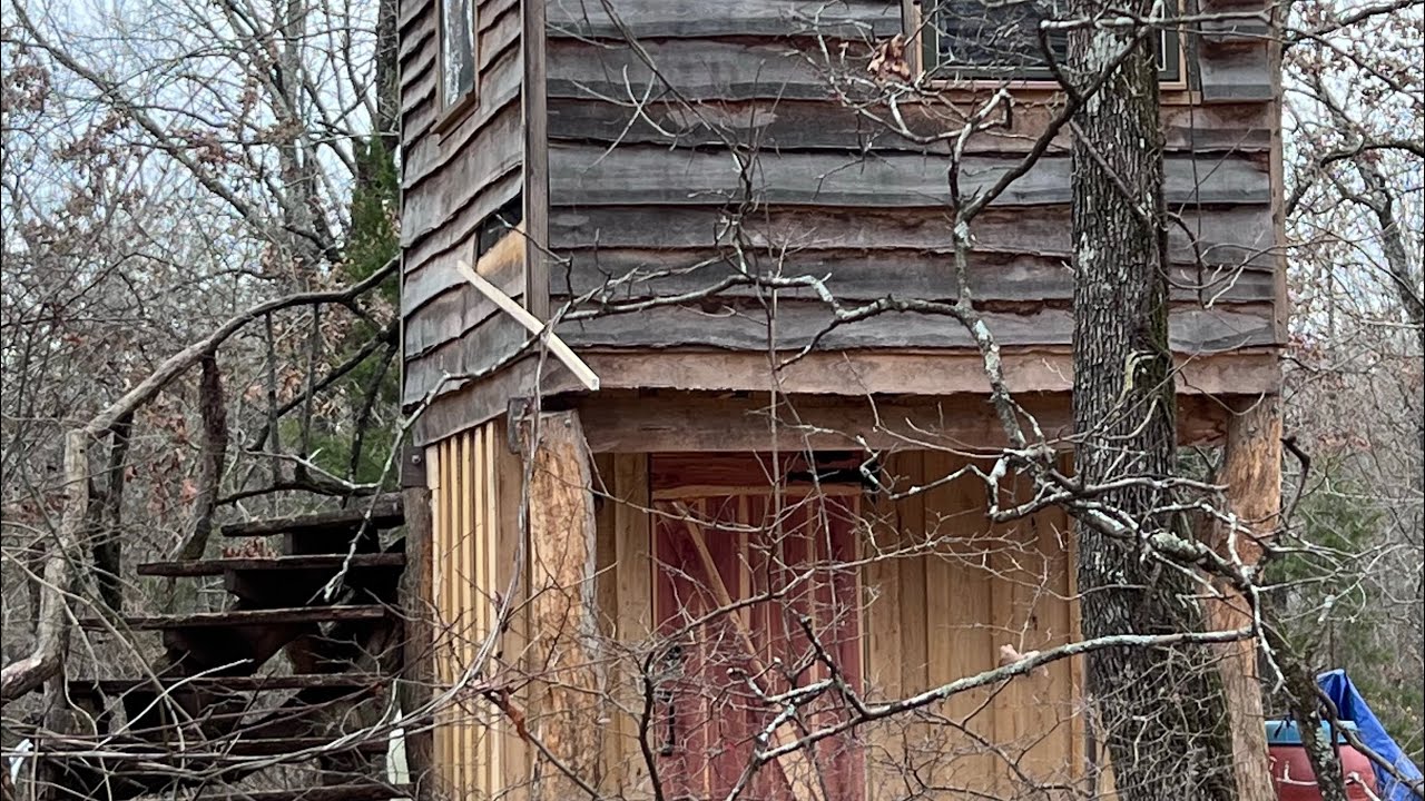 DIY | Two Story SAW MILLED Deer Cabin of Osage and Oak
