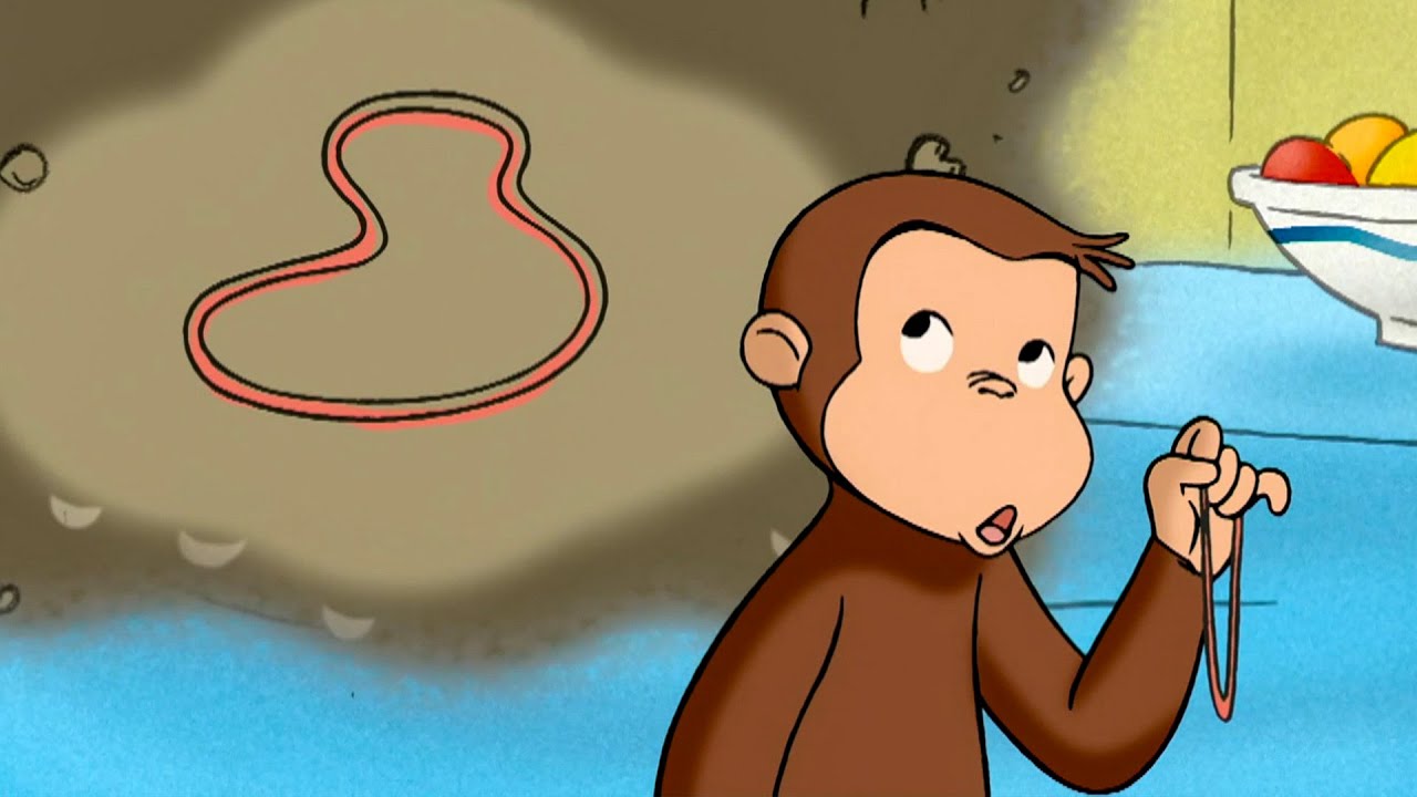 ジョージはゴムバンドを伸ばせるのか？ 🐵 おさるのジョージ