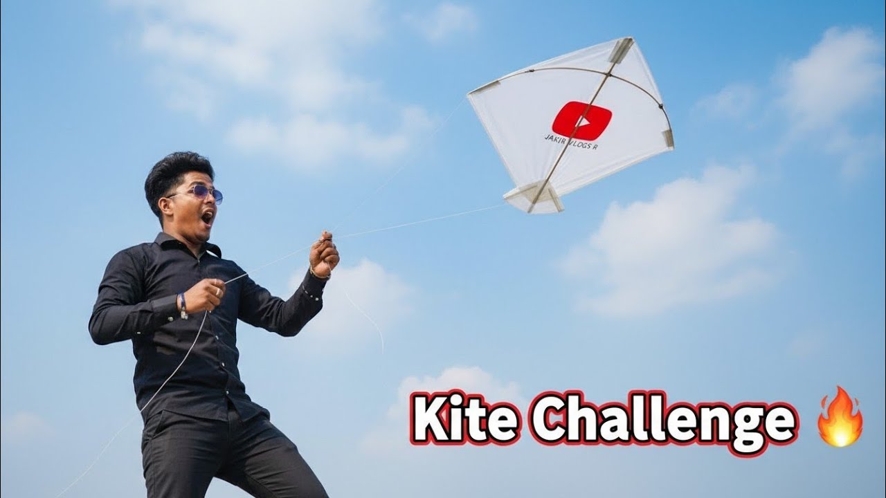 YouTube Logo Kite Challenge 😱 | First Time Flying YouTube Kite