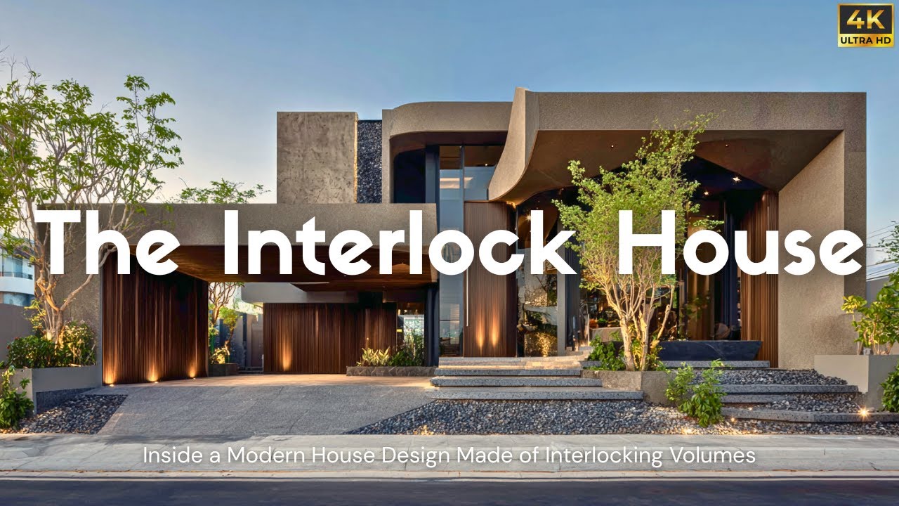 Inside a Modern House Design Made of Interlocking Volumes | The Interlock House