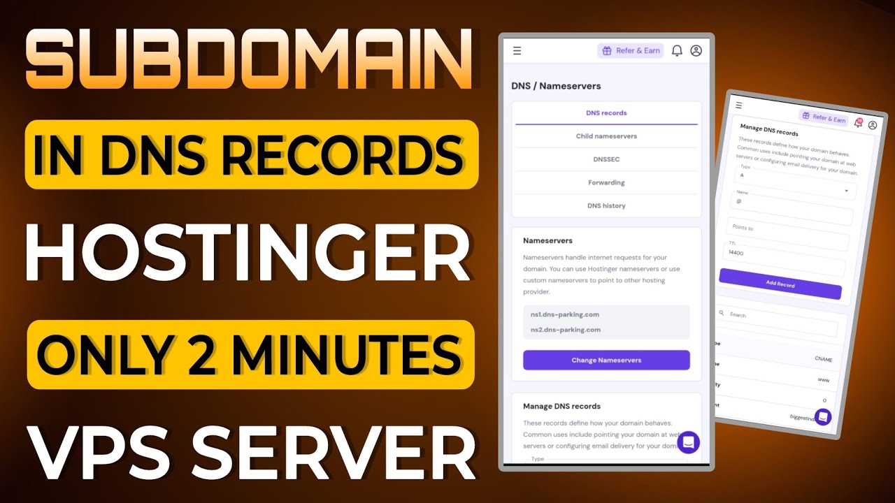 How To Create A Subdomain In Hostinger DNS | Create Subdomain In DNS Nameservers