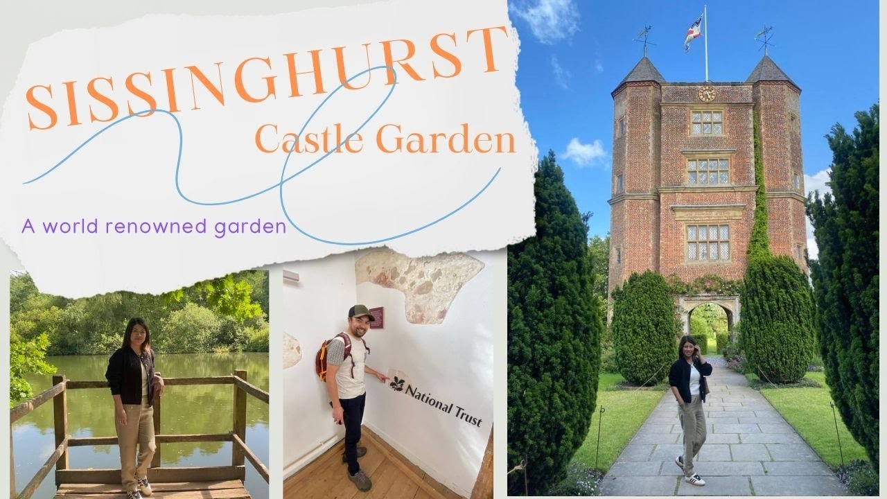 Sissinghurst Castle Garden, National Trust. Relaxing walk around the lakes and woodland. Travel vlog