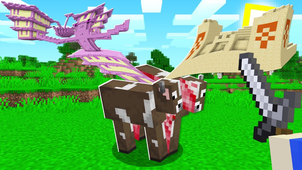 【マイクラ】モブを倒すたびに建物が出現する世界ｗｗｗ【マインクラフト】