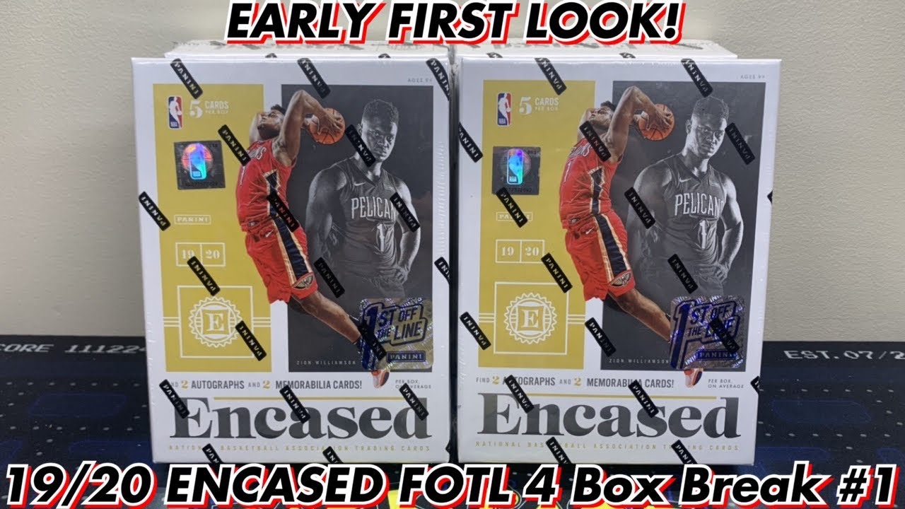 *EARLY FIRST LOOK!* 19/20 Panini Encased Basketball FOTL 4-Box Half Case Break #1