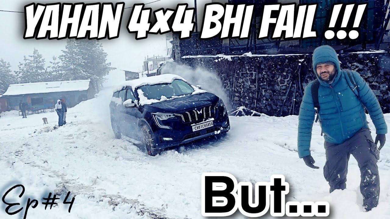 XUV700 4X2 Performance in Snow shocked everyone 😱 | Auli Chopta Snowfall