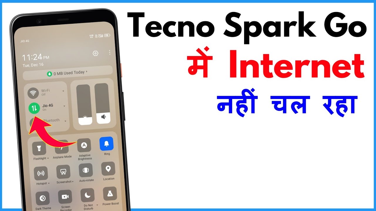 Tecno Spark Go Me Net Nahi Chal Raha Hai | Tecno Spark Go 1 Mobile Data Not Working 