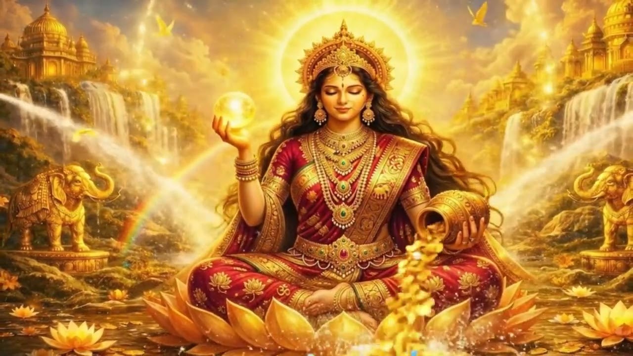 Invite Prosperity into Your Life | Peaceful Lakshmi Mantra for Wealth & Success 당신의 삶에 번영을 초대하세요 .