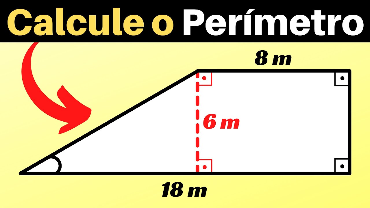 🔥Aprenda a Calcular o Perímetro da Figura Plana (Trapézio) | Geometria Plana🔥
