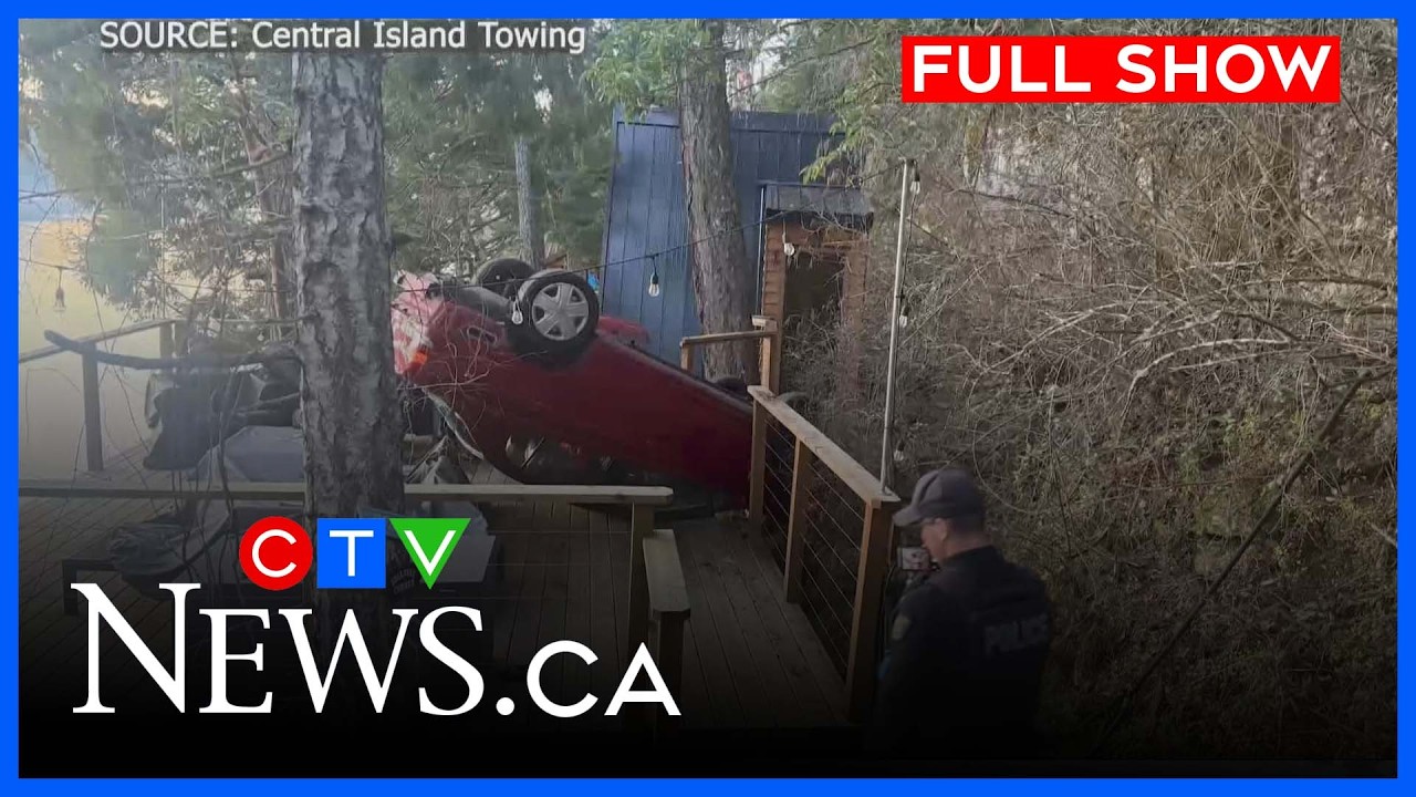 Car plunges off cliff, driver survives | CTV News Vancouver Island | Full Show Feb. 17, 2026