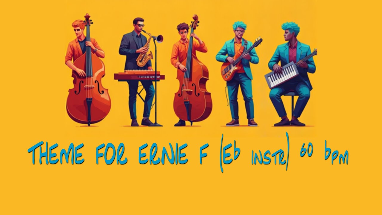 THEME FOR ERNIE backing Track F (Eb instr) 60 bpm