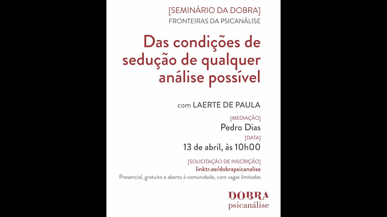 FRONTEIRAS #20 - LAERTE DE PAULA - Das condições de sedução de qualquer análise possível