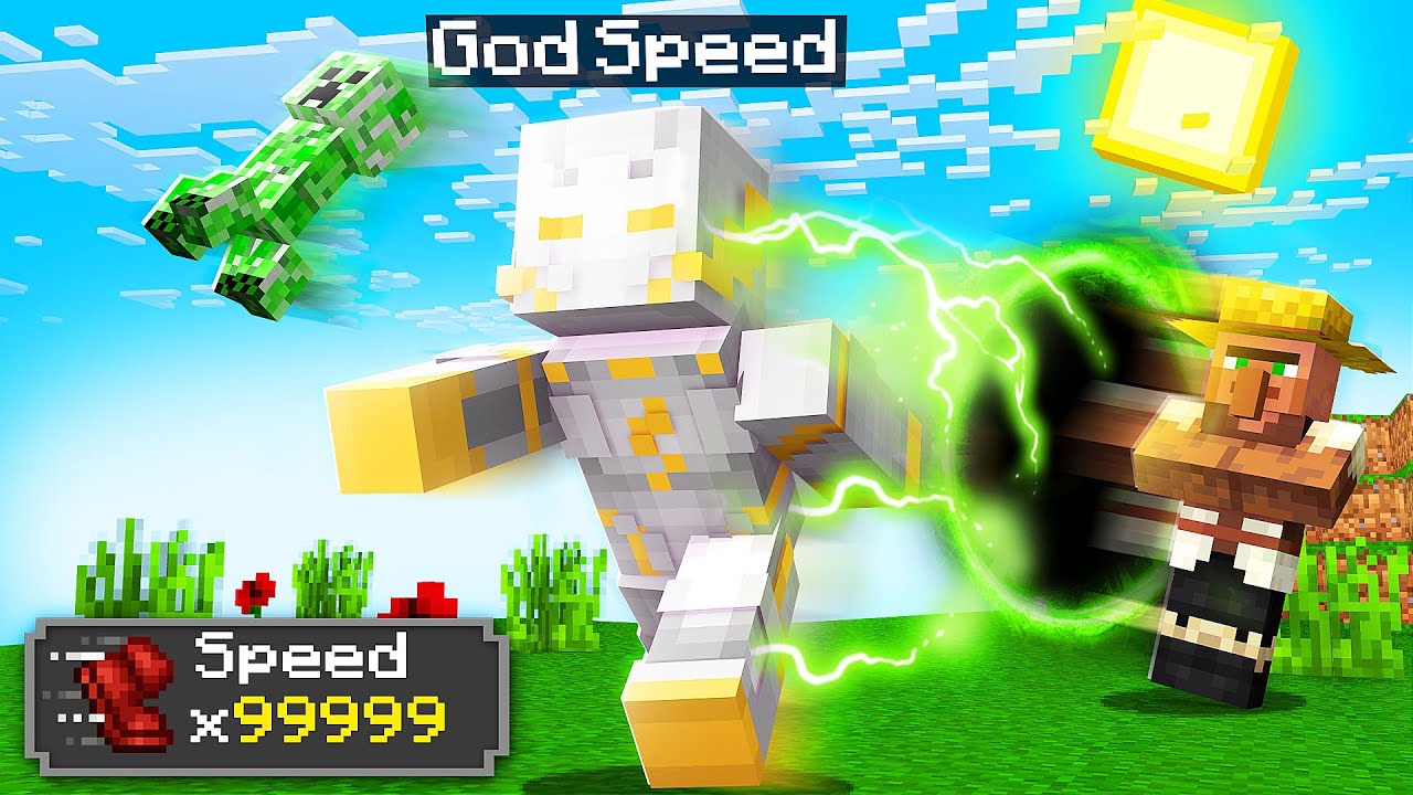 JOGANDO COMO O GODSPEED no MINECRAFT!! *o mais rápido* ‹ DONAT3LO ›