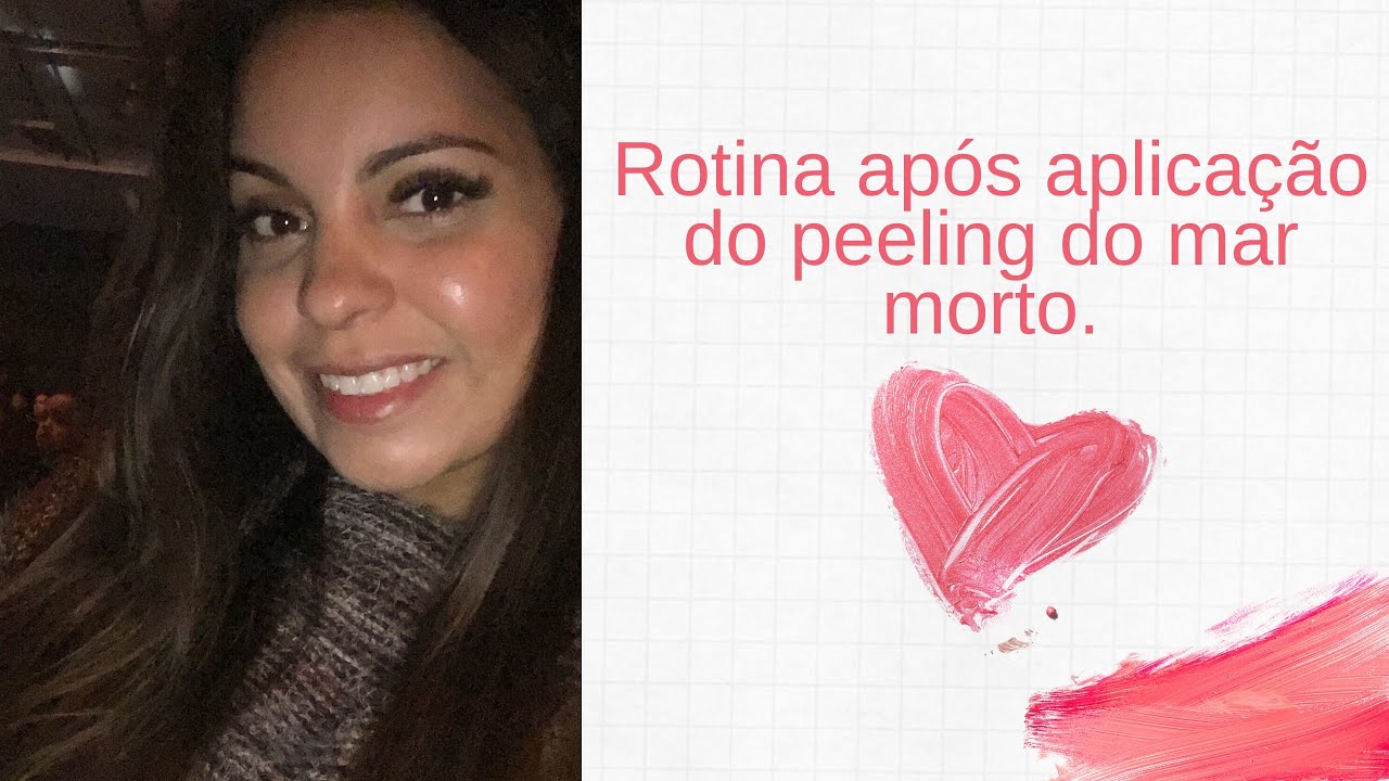 Rotina após a aplicação do peeling do Mar Morto .